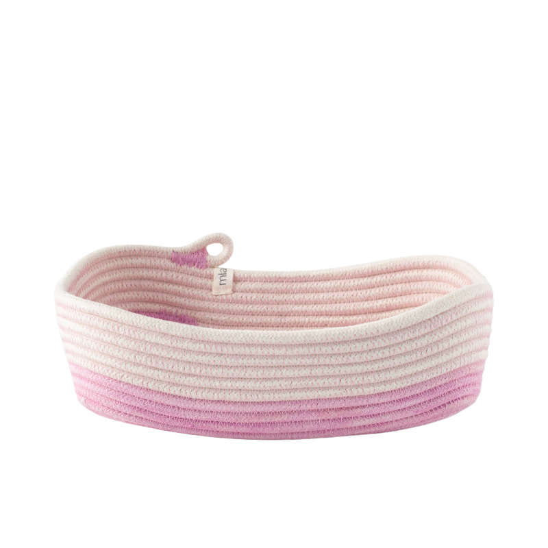 Rectangular Basket (S) - Strawberry Pink Soft Serve (BSK124385W-S) Main Image